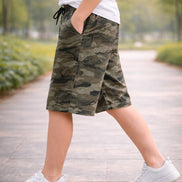 Summer Capri Shorts for Kids - Grey