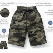 Summer Capri Shorts for Kids - Grey