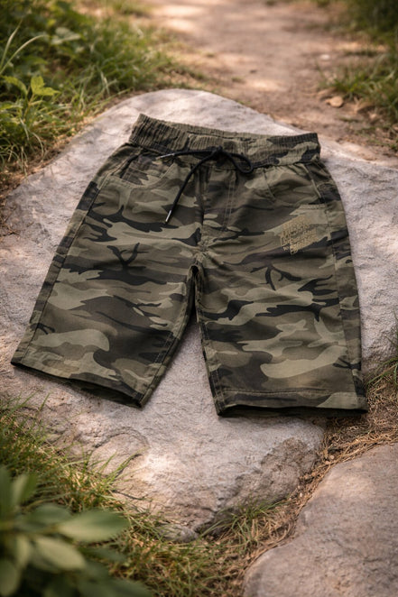 Summer Capri Shorts for Kids - Grey