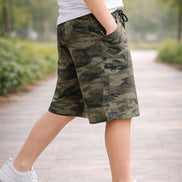 Summer Capri Shorts for Kids - Grey