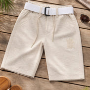 Summer Capri Shorts for Kids - Beige