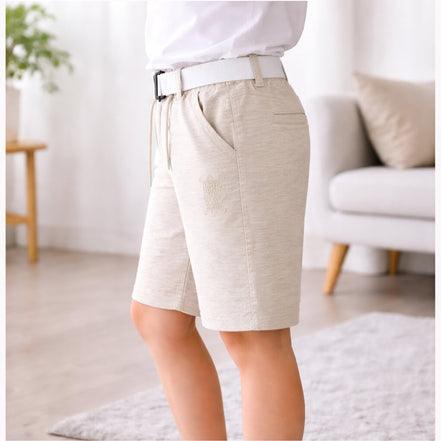 Summer Capri Shorts for Kids - Beige