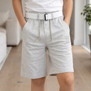 Summer Capri Shorts for Kids - Pista Green