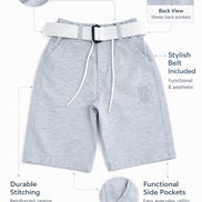 Summer Capri Shorts for Kids - Sky Blue