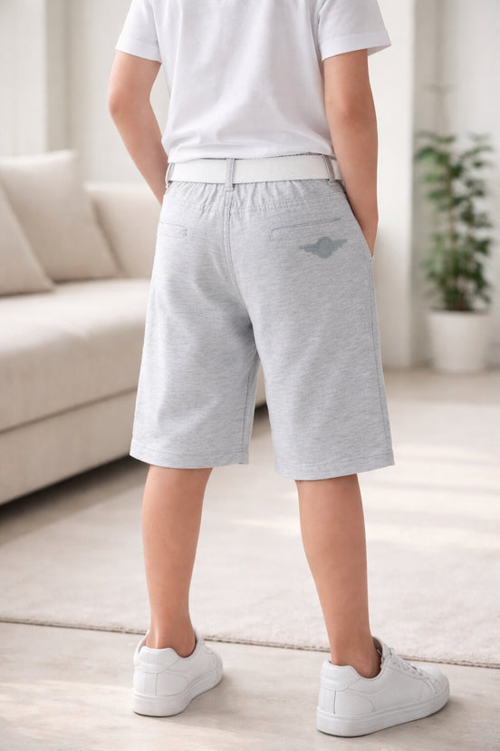 Summer Capri Shorts for Kids - Sky Blue