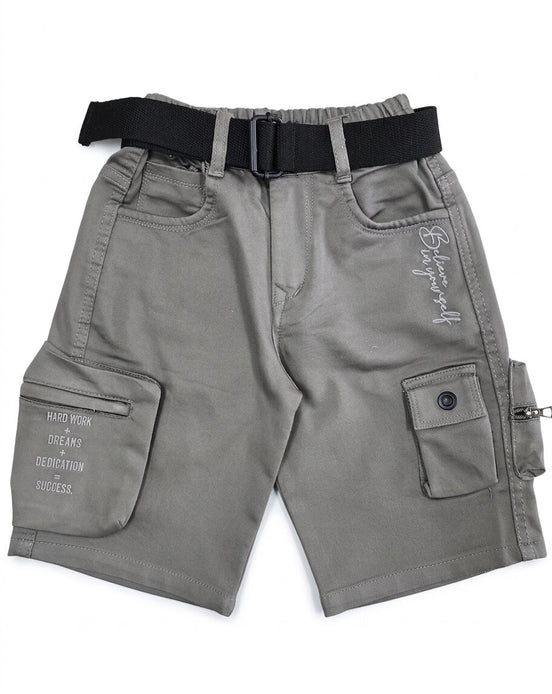 Summer Capri Shorts for Kids - Grey