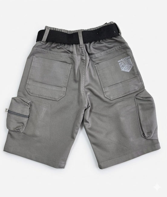 Summer Capri Shorts for Kids - Grey