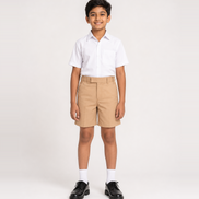 Sandy Brown School Uniform Shorts