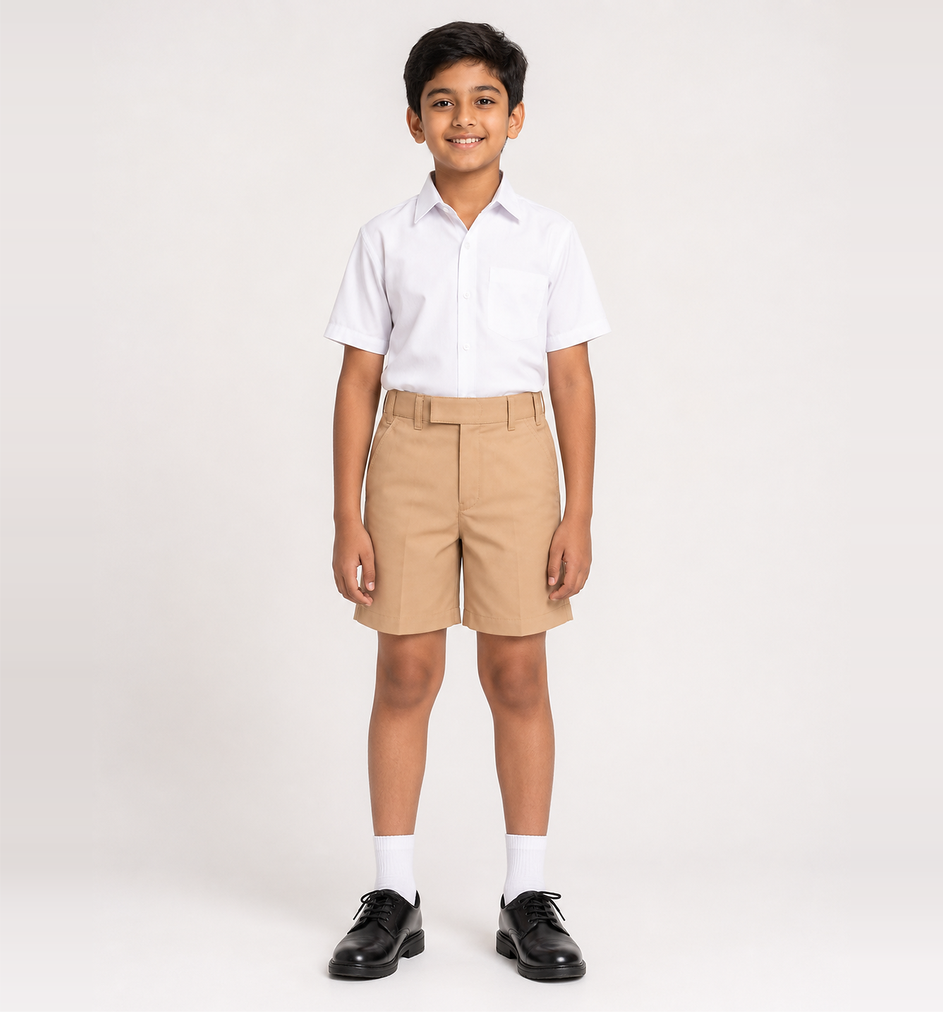 Sandy Brown School Uniform Shorts