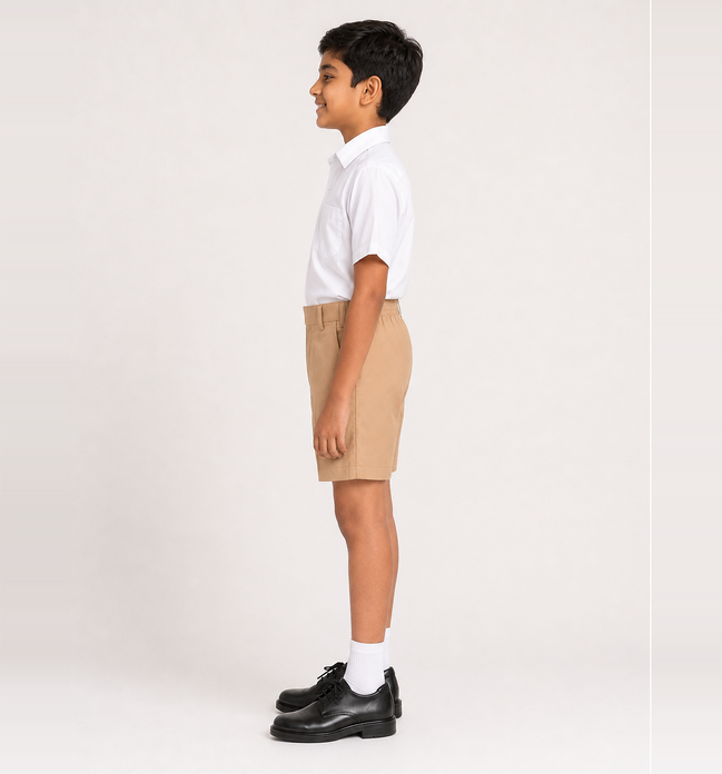 Sandy Brown School Uniform Shorts