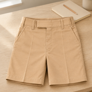 Sandy Brown School Uniform Shorts