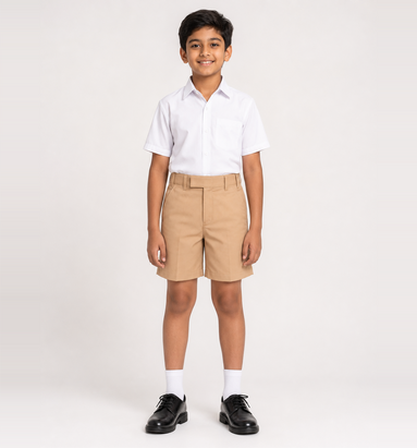 Sandy Brown School Uniform Shorts