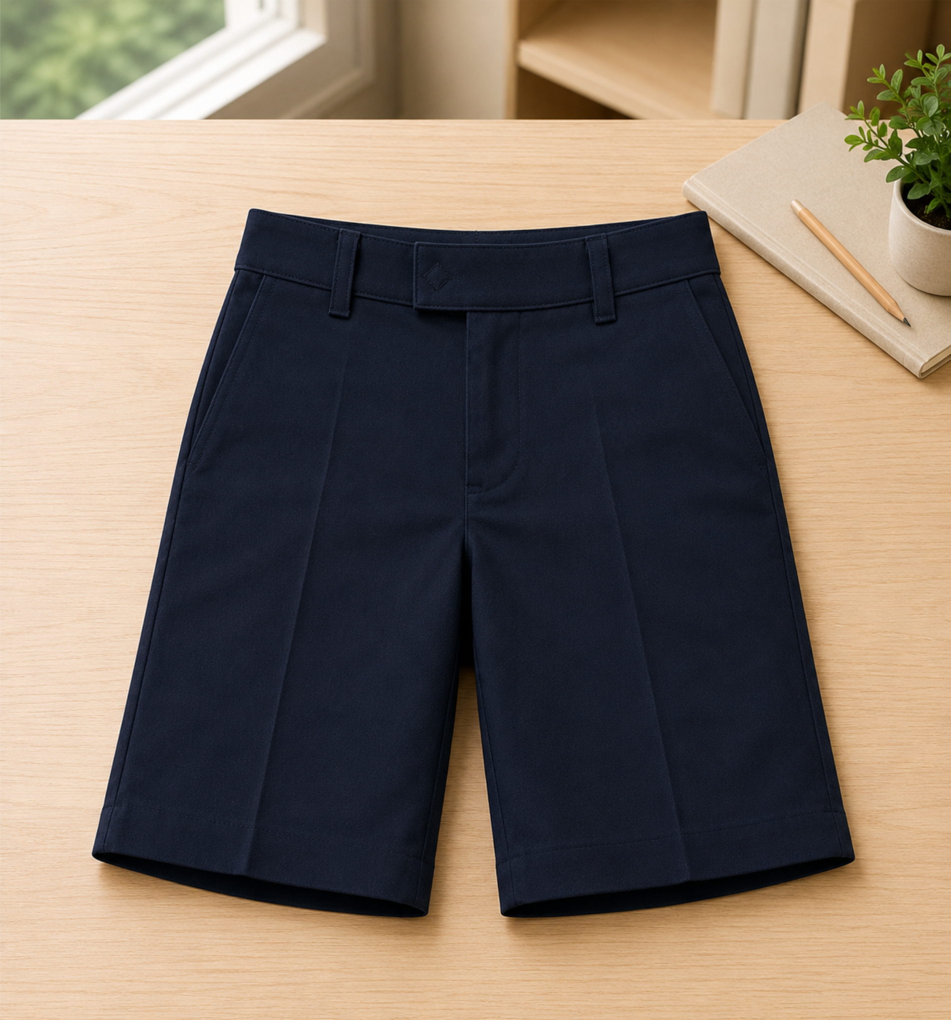 Dark Navy School Uniform Shorts