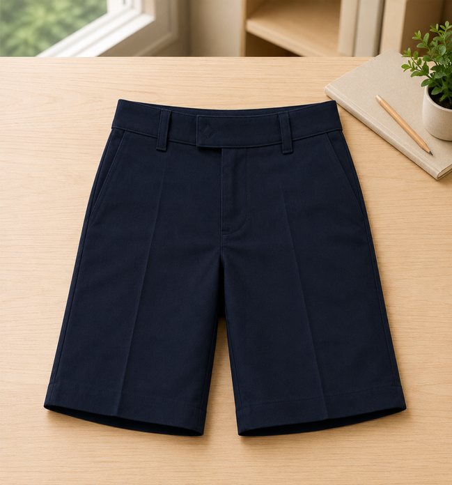 Dark Navy School Uniform Shorts
