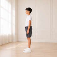 Boys Knit Shorts with Piping