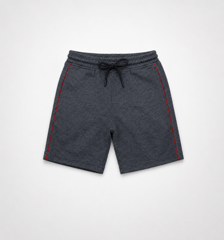 Boys Knit Shorts with Piping