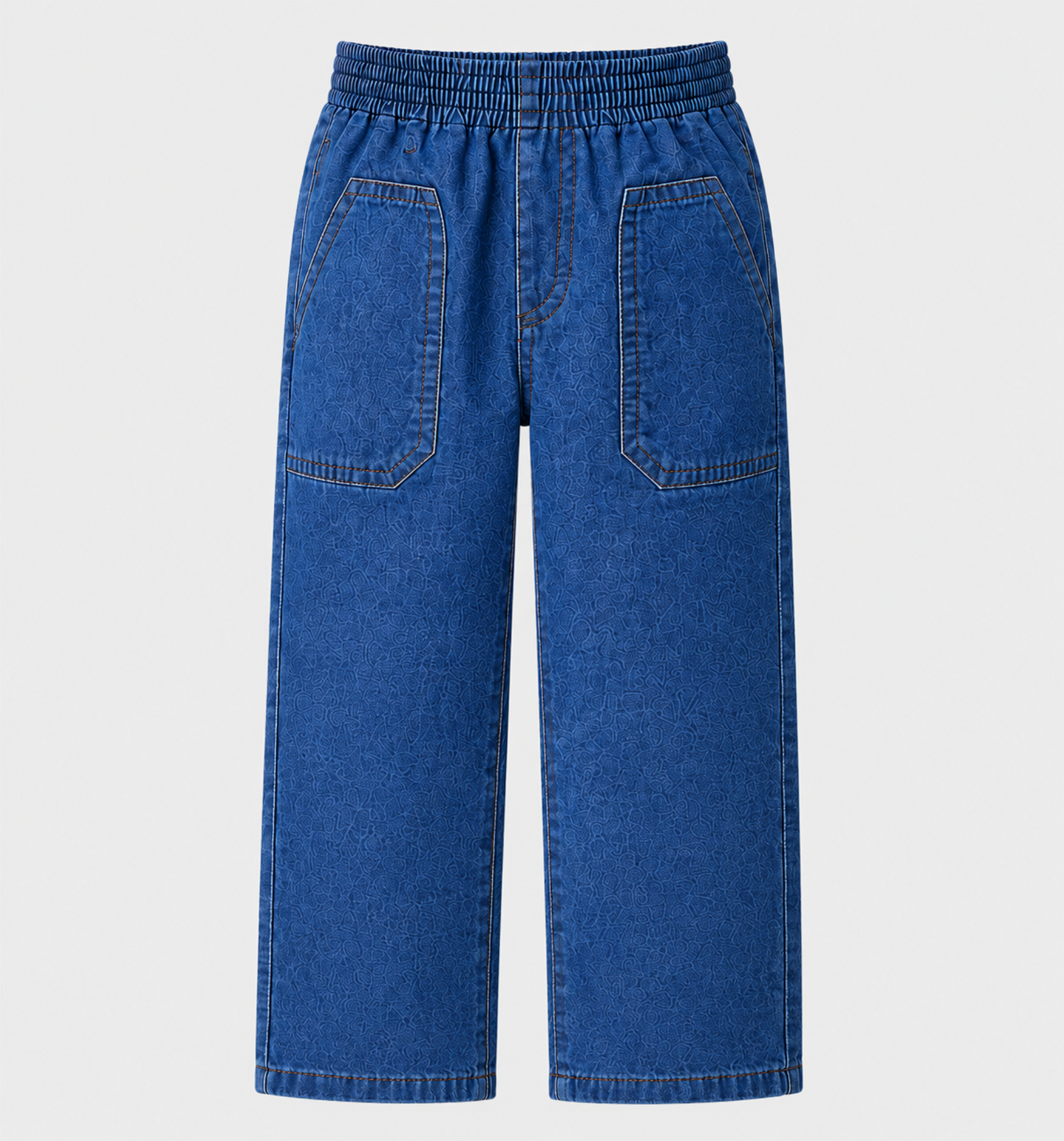 Denim KG Round-Elastic Pants