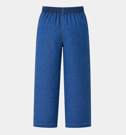 Denim KG Round-Elastic Pants