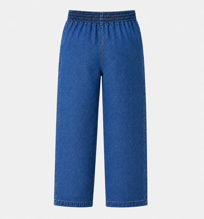 Denim KG Round-Elastic Pants