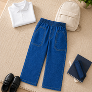 Denim KG Round-Elastic Pants