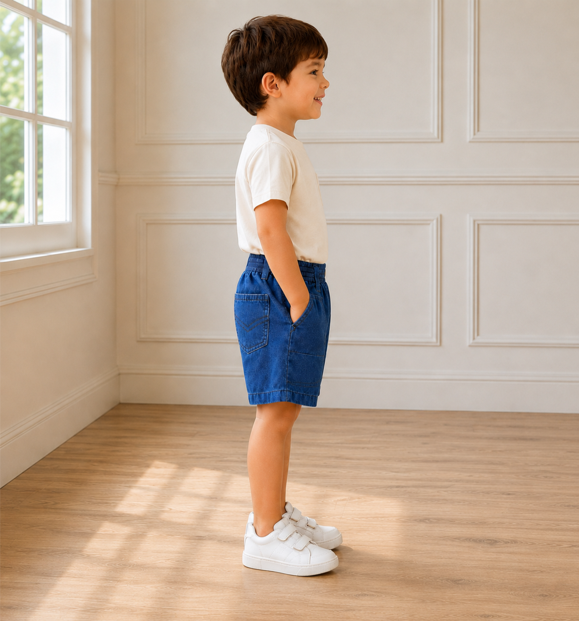 Denim KG Uniform Half Pants