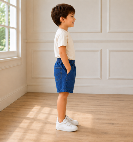 Denim KG Uniform Half Pants