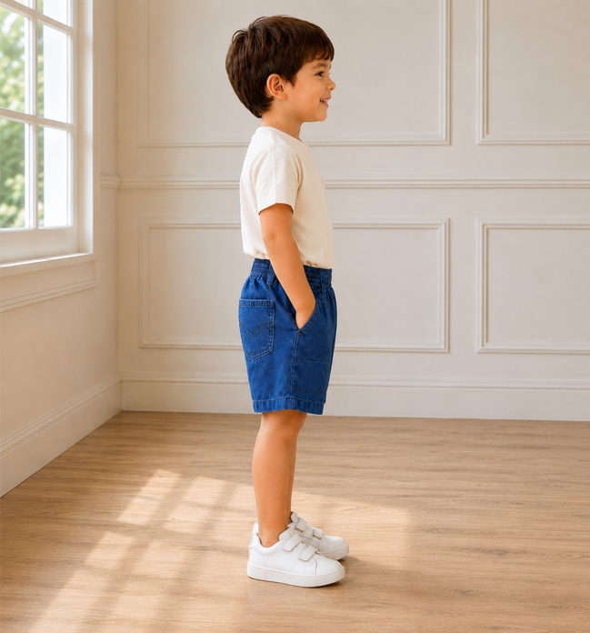 Denim KG Uniform Half Pants