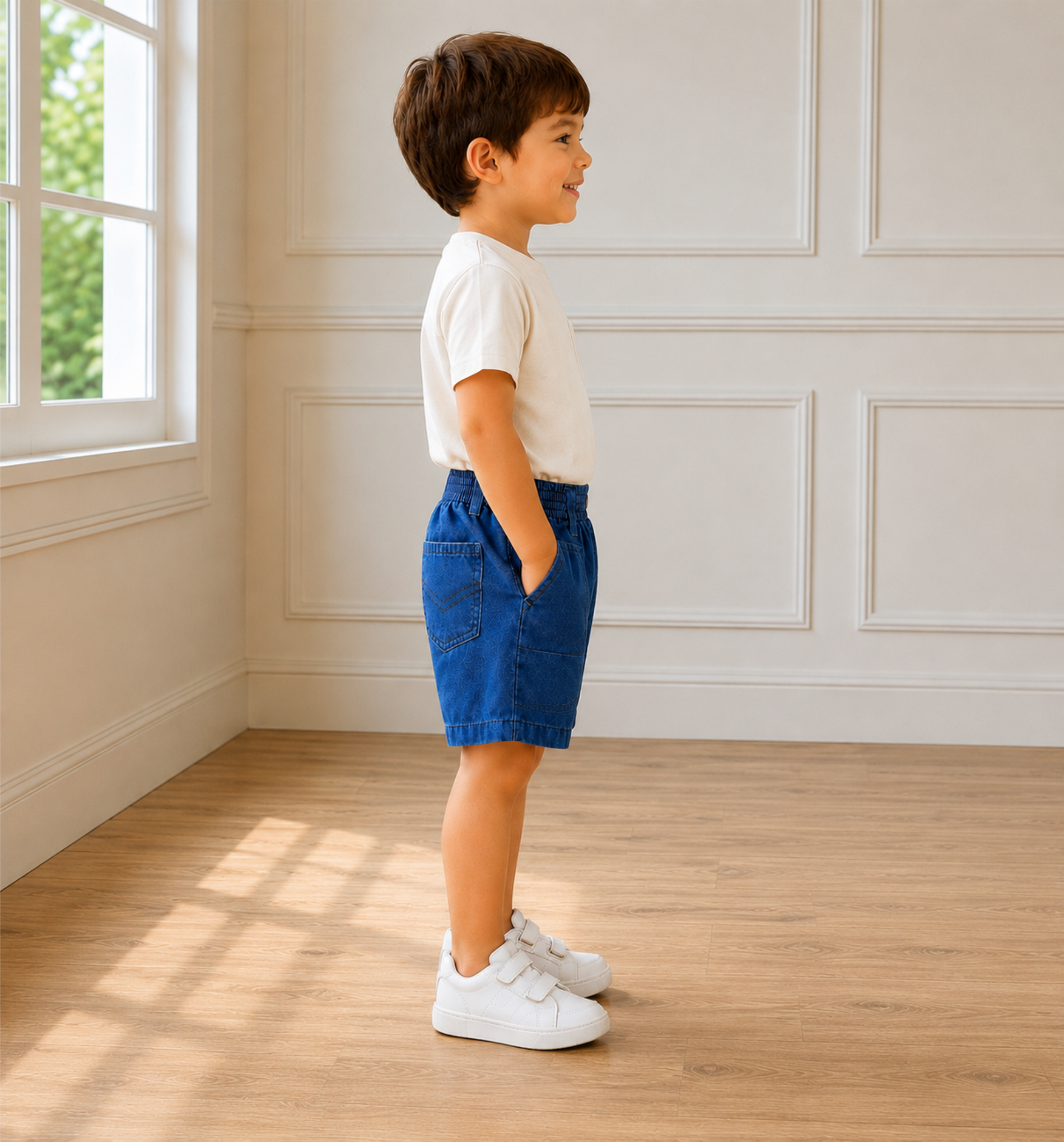 Denim KG Uniform Half Pants