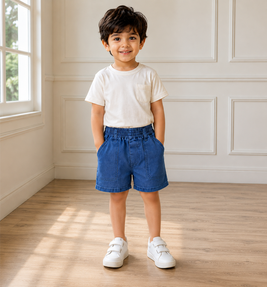 Denim KG Uniform Half Pants