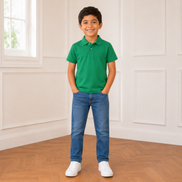Green Polo Uniform T-Shirt