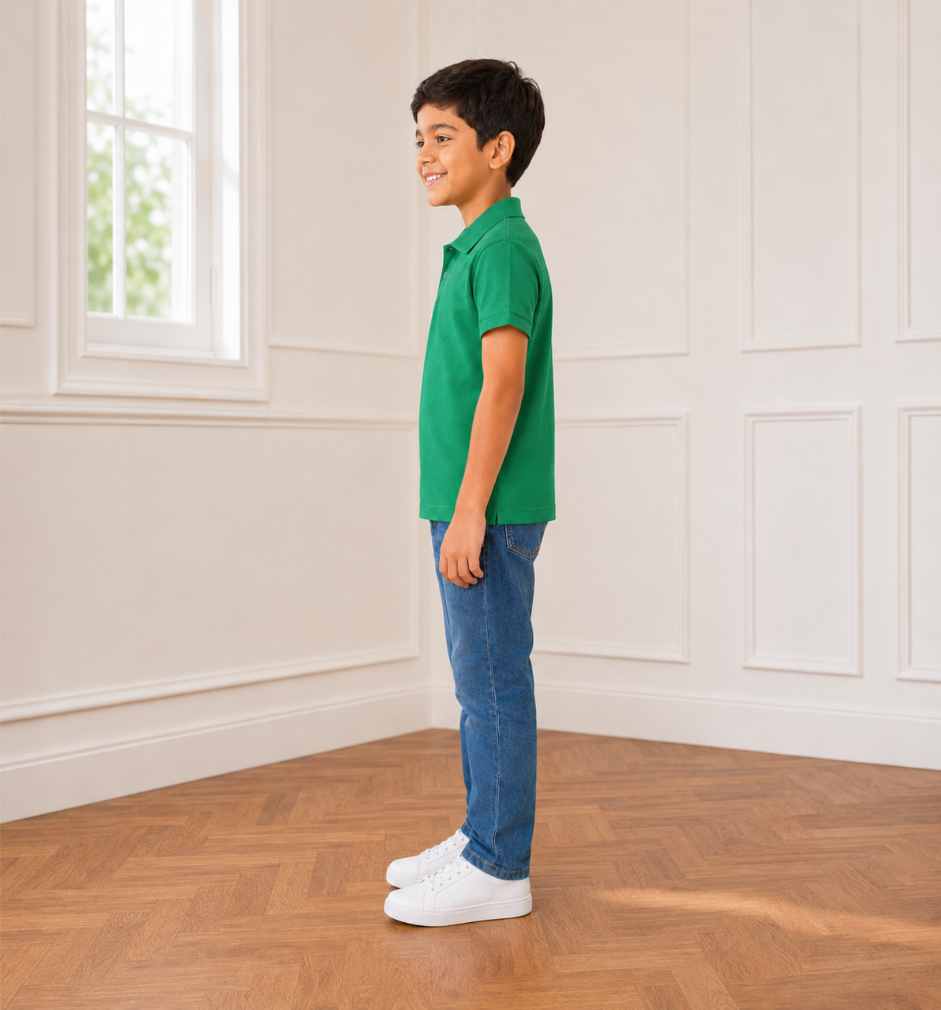 Green Polo Uniform T-Shirt
