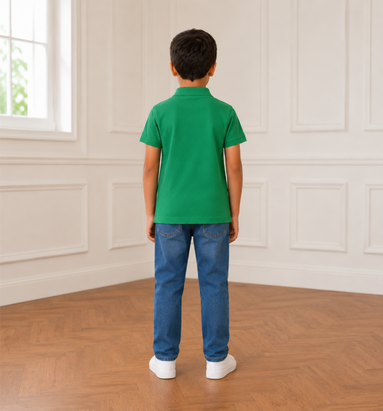 Green Polo Uniform T-Shirt