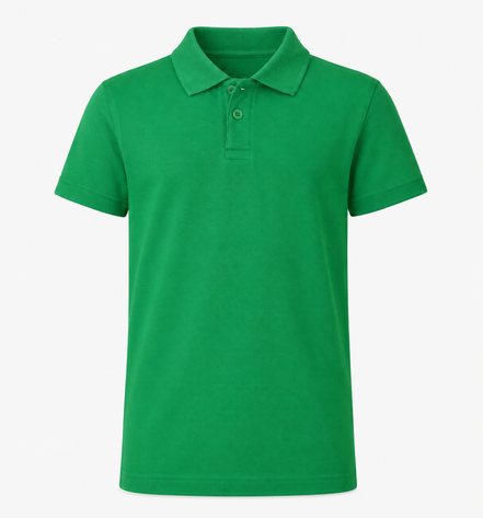 Green Polo Uniform T-Shirt