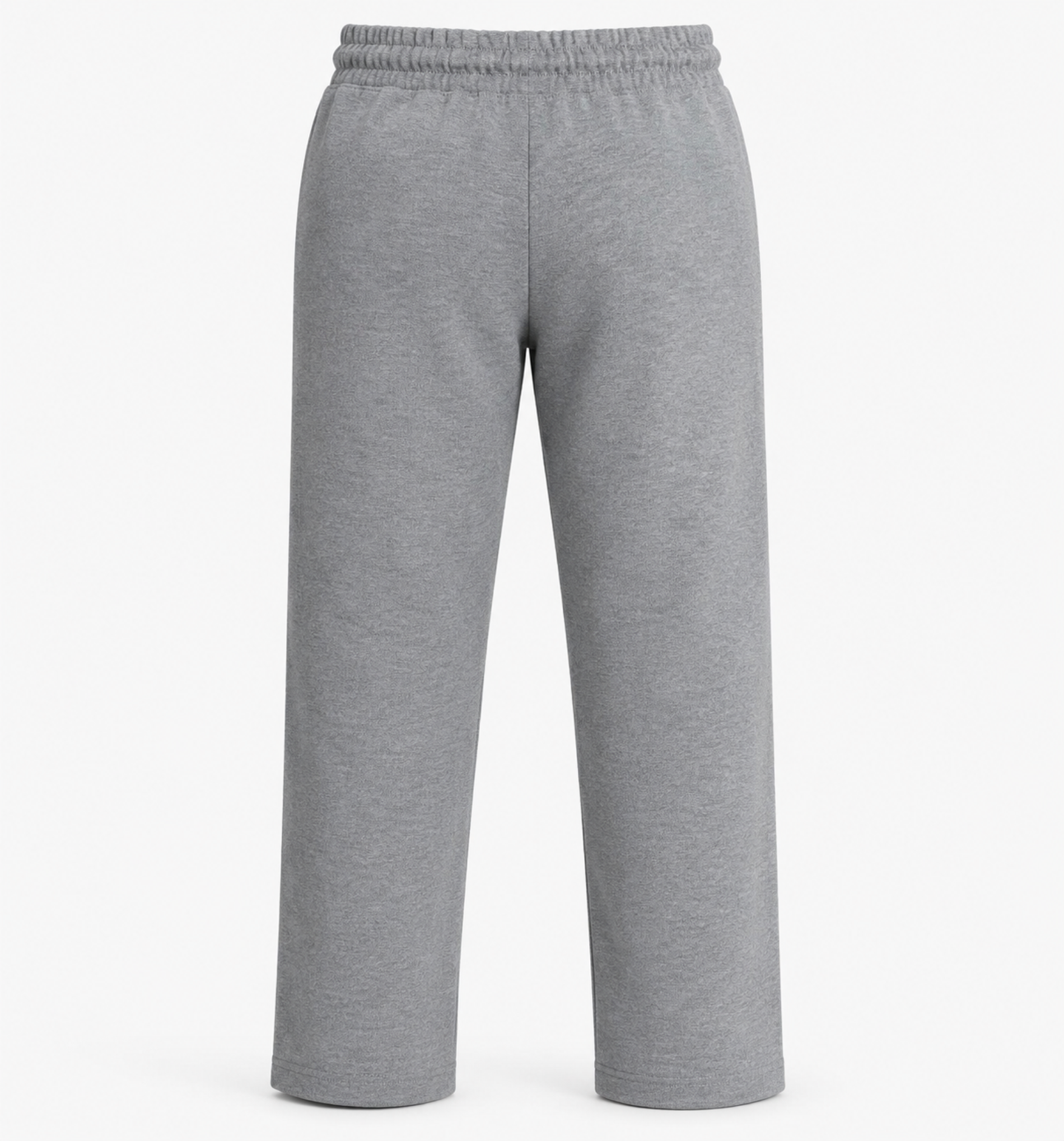 Boys’ Light Grey Melange Fashion Track Pants