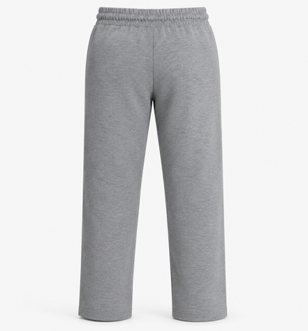Boys’ Light Grey Melange Fashion Track Pants