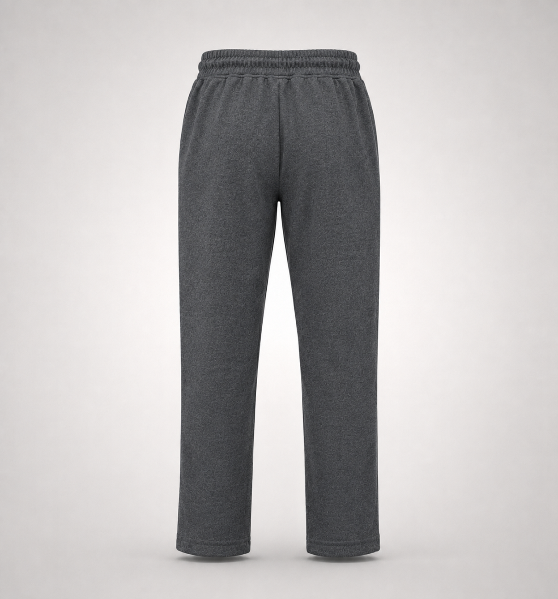 Boys’ Grey Fashion Track Pants with Red Piping