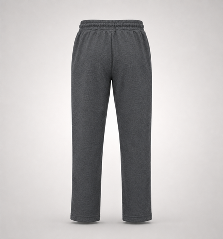 Boys’ Grey Fashion Track Pants with Red Piping