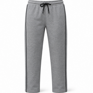 Boys’ Light Grey Melange Fashion Track Pants