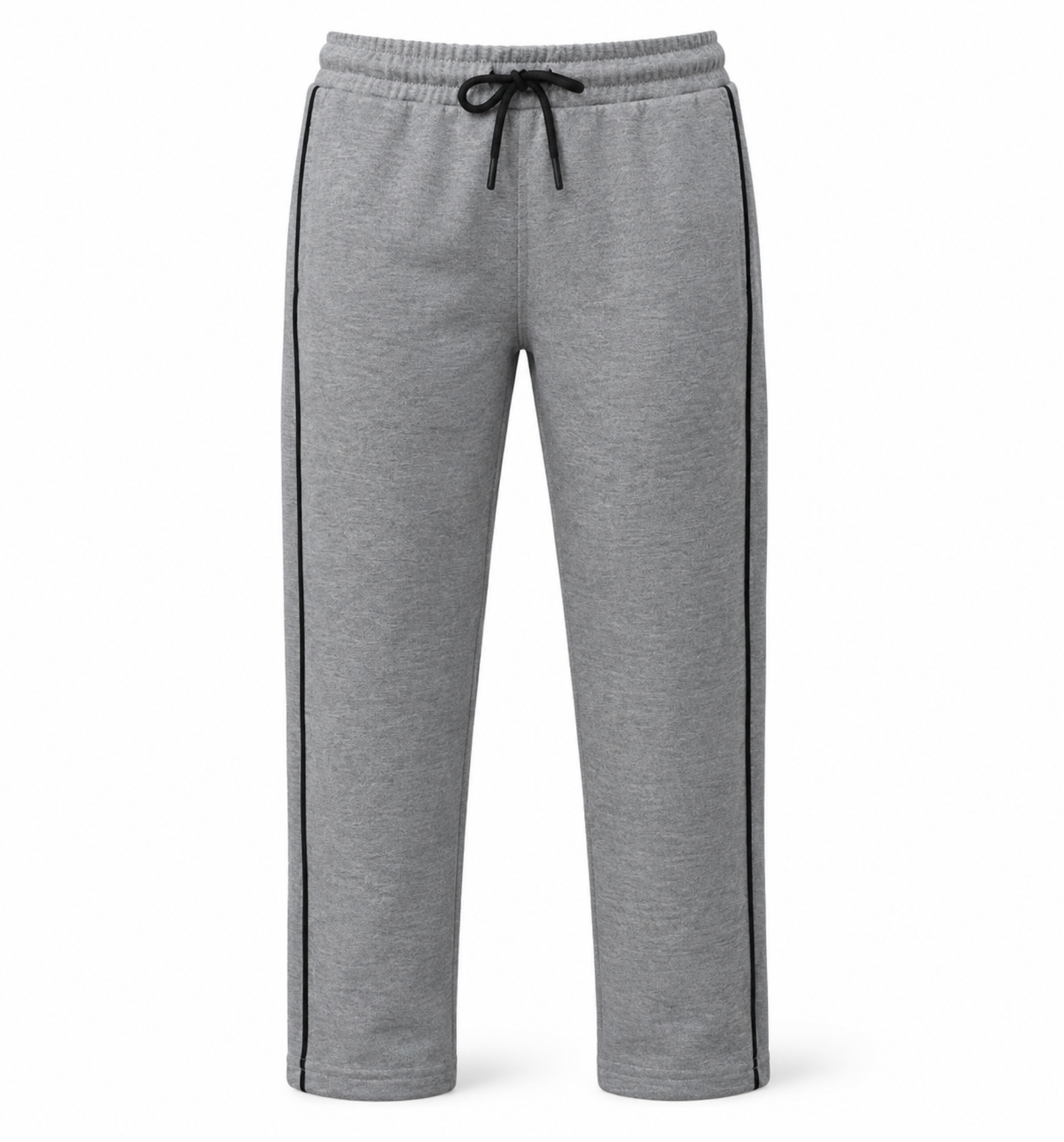 Boys’ Light Grey Melange Fashion Track Pants