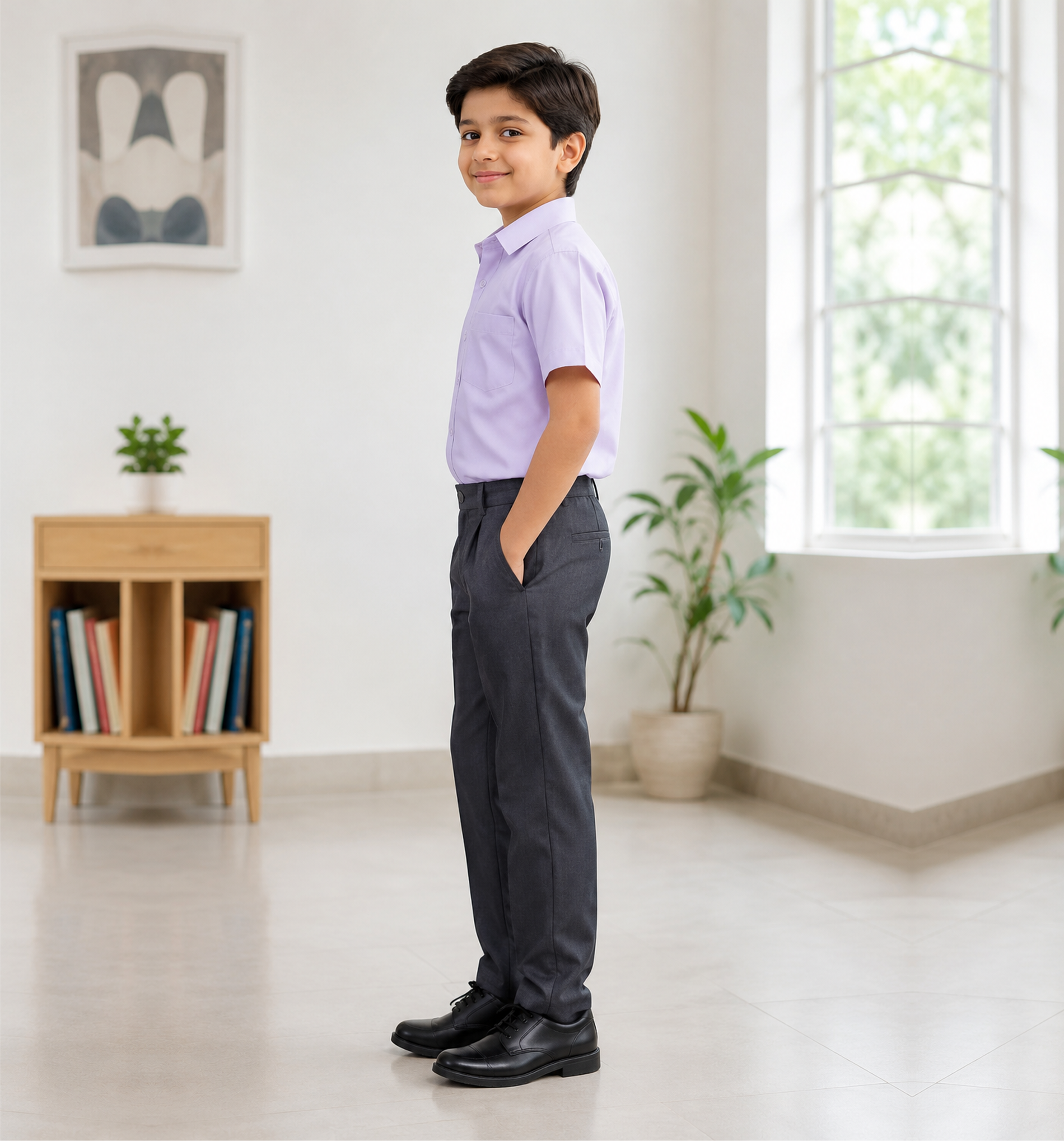 Grey School Uniform Trousers