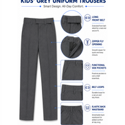 Grey School Uniform Trousers
