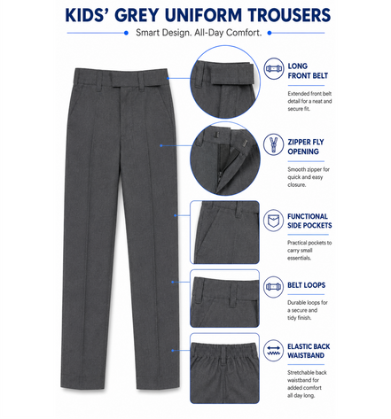 Grey School Uniform Trousers