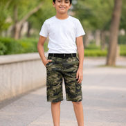 Summer Capri Shorts for Kids - Green