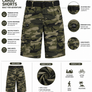Summer Capri Shorts for Kids - Green