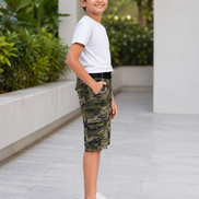 Summer Capri Shorts for Kids - Green