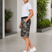 Summer Capri Shorts for Kids - Grey