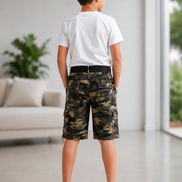 Summer Capri Shorts for Kids - Khaki