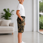 Summer Capri Shorts for Kids - Khaki