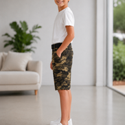 Summer Capri Shorts for Kids - Khaki