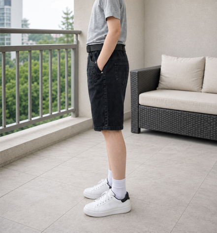 Fashion Denim Bermuda Shorts for Boys